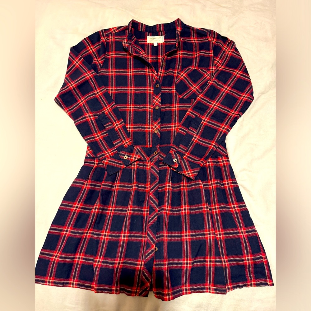 Like new Current Elliot flannel plaid dress